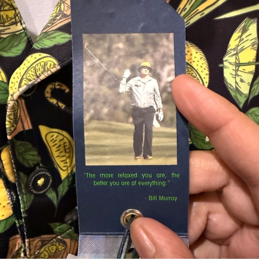 William Murray Golf Lemon Print Men's Shirt - Picture 6 of 15